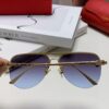 Cartier 2024 New Round Frame Unisex Luxury European and American Style Aviator Engraved Sunglasses