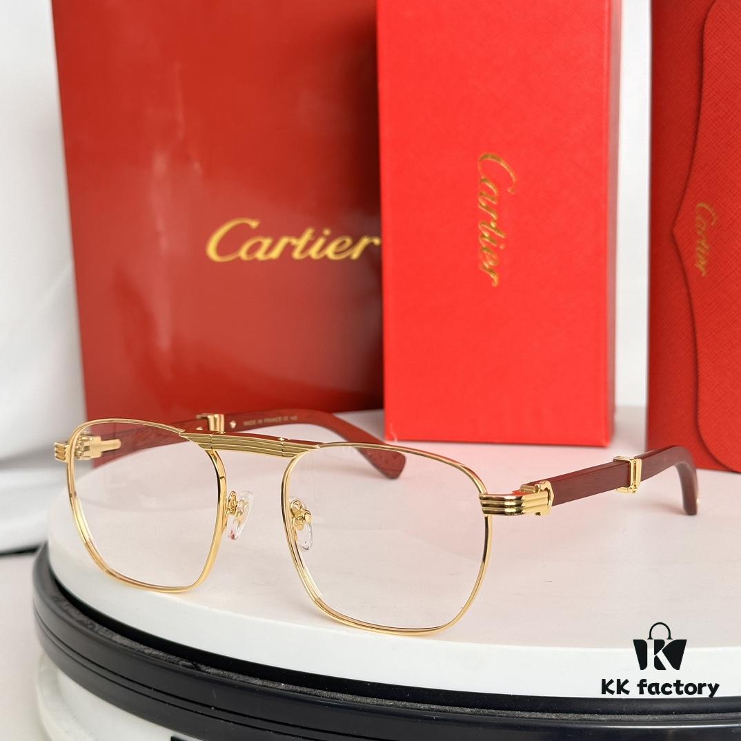 CARTIER Folding Sunglasses Model ESW00659 Size 54-22-145