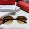 Cartier 2024 New Fashion Frameless Sunglasses, Retro Stylish Leopard Head Decor, Influencer Favorite Square Sunglasses, Unisex UV Protection Shades