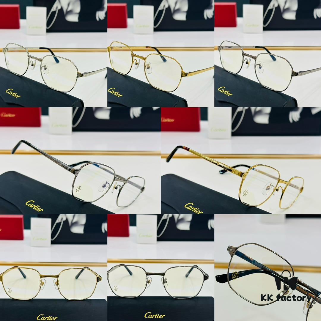 Cartier - CT0441O Size: 54×18-142, Universal Face Shape Fit, Comfortable to Wear, Can Be Fitted with Prescription Lenses 👌 Eyeglasses Sunglasses