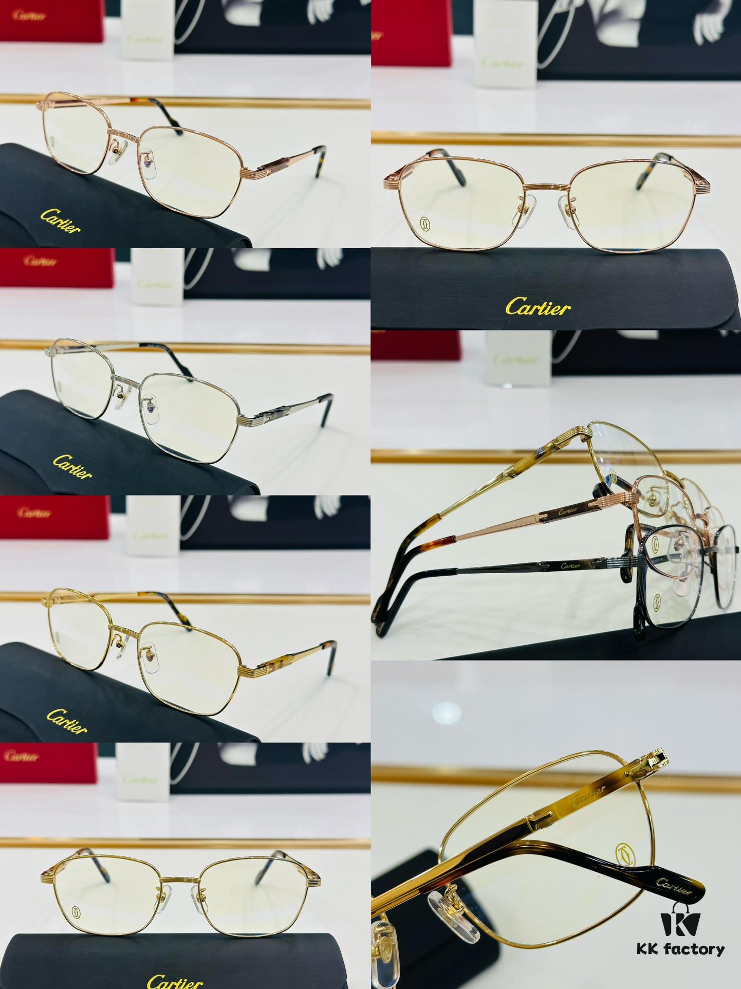 Cartier CT0488O Size: 54□18-142 Universal Frame Shape Comfortable Fit Suitable for All Face Types Can Be Fitted with Prescription Lenses 👌 Eyeglasses Sunglasses