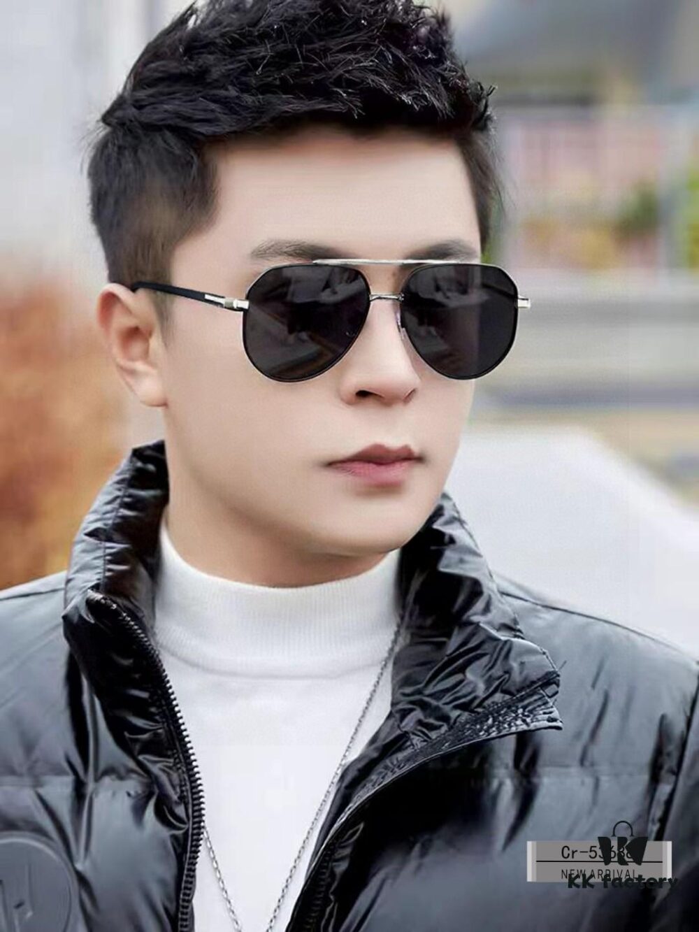 Cartier France Men's Sunglasses with Polarized Lenses, Lightweight Metal Frame, Fashionable and Luxurious Design for Driving and Travel