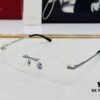 Cartier CT12960 Unisex Optical Frame, Size 57□15-145, Titanium Material, Minimalist and Elegant Design, Fits All Face Shapes, Suitable for Prescription Lenses