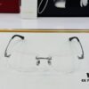 Cartier CT12960 Unisex Optical Frame, Size 57□15-145, Titanium Material, Minimalist and Elegant Design, Fits All Face Shapes, Suitable for Prescription Lenses