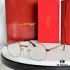 New Arrival Authentic Rare Palladium Electroplated Cartier Classic Metal Frame Eyeglasses CT0441OA Size 51-21-145