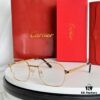 New Arrival Authentic Rare Palladium Electroplated Cartier Classic Metal Frame Eyeglasses CT0441OA Size 51-21-145