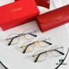New Arrival Authentic Rare Palladium Electroplated Cartier Classic Metal Frame Eyeglasses CT0441OA Size 51-21-145