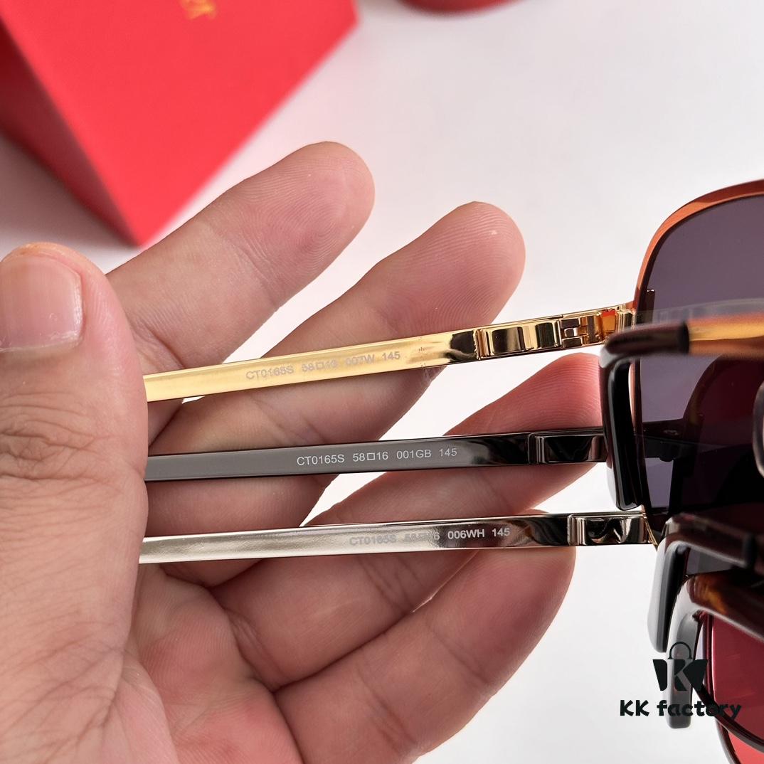 Cartier CT0165S Sunglasses, Size 58-16-145