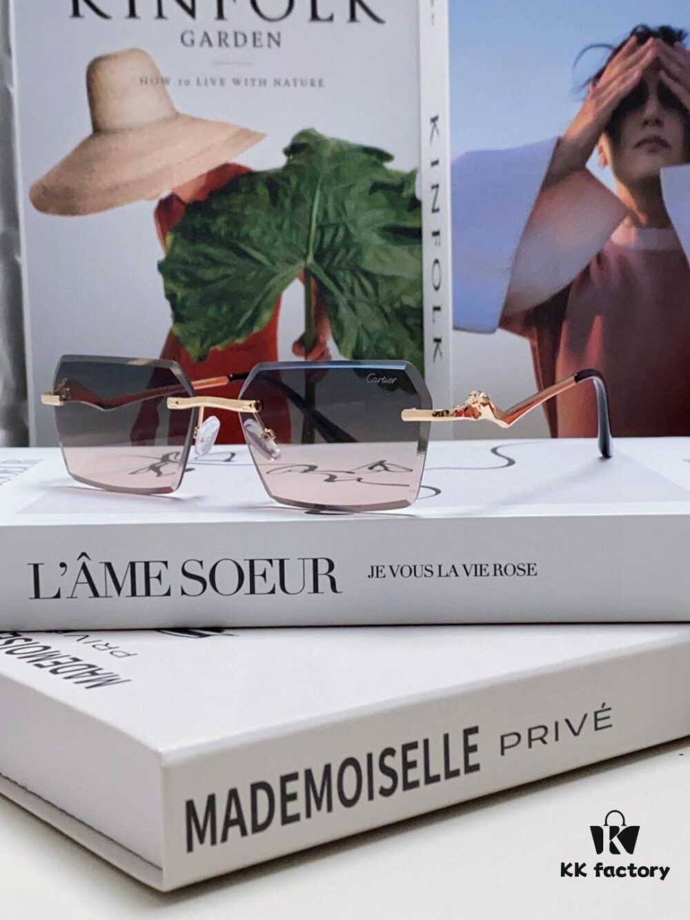 Cartier 2024 New Arrival Fashion Sunglasses for Women, Stylish Instagram-Worthy UV Protection Oversized Glasses for Large Faces, Slimming Sun Eyewear