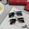 Cartier France - Unisex Sunglasses Model 80787 with Polarized Lenses, Lightweight Metal Frame, Stylish and Comfortable Design for Driving and Travel