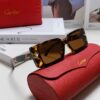 Cartier Unisex Sunglasses, Timeless Leopard Logo Design, Simple and Elegant Frame, Universal Fit for All Face Shapes