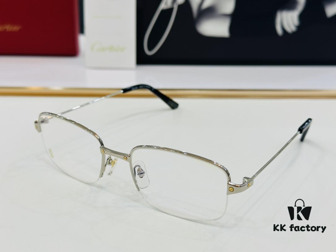 Cartier CT0406O Size 56□20-145 Men's Sunglasses – Universal Fit, Comfortable Wear, Suitable for All Face Shapes, Can Be Fitted with Prescription Lenses