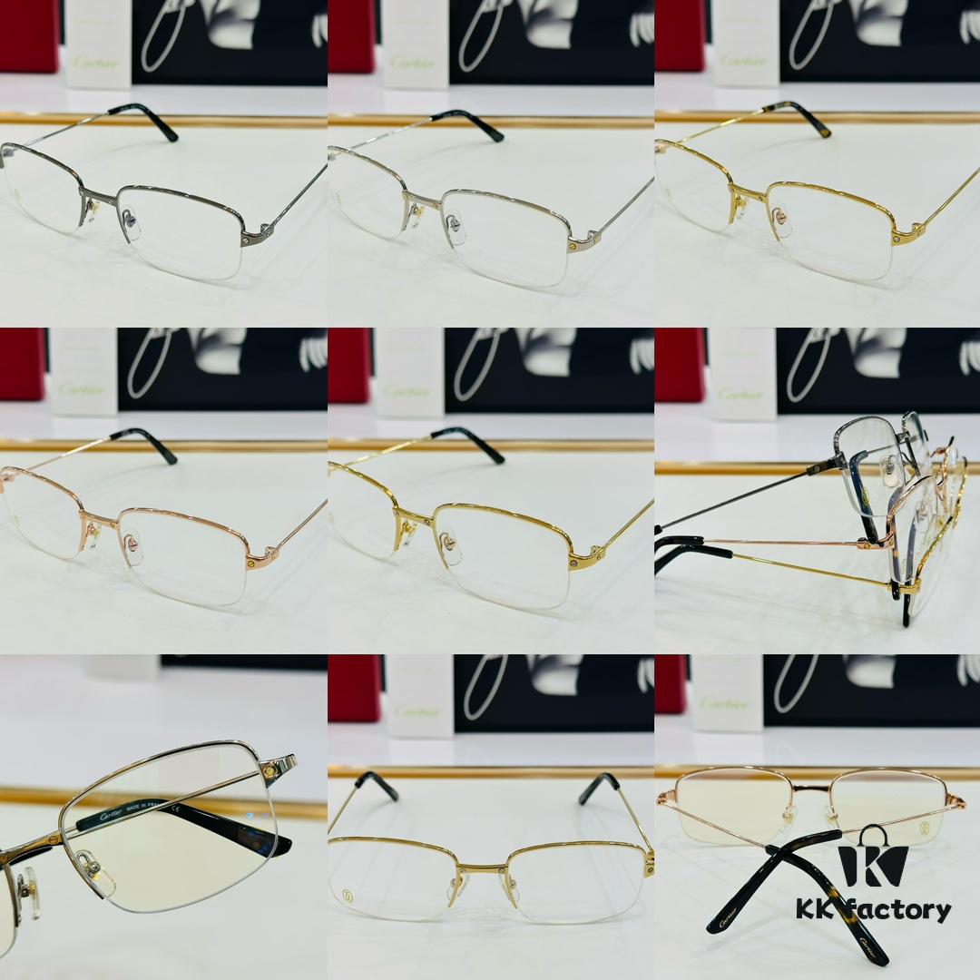 Cartier CT0406O Size 56□20-145 Men's Sunglasses – Universal Fit, Comfortable Wear, Suitable for All Face Shapes, Can Be Fitted with Prescription Lenses