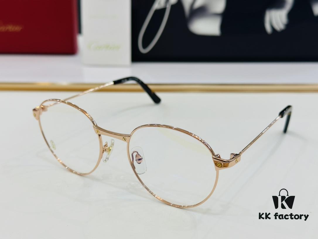 Cartier CT0405O Size 52□19-145 Men's Sunglasses – Universal Fit, Comfortable Wear, Suitable for All Face Shapes, Can Be Fitted with Prescription Lenses