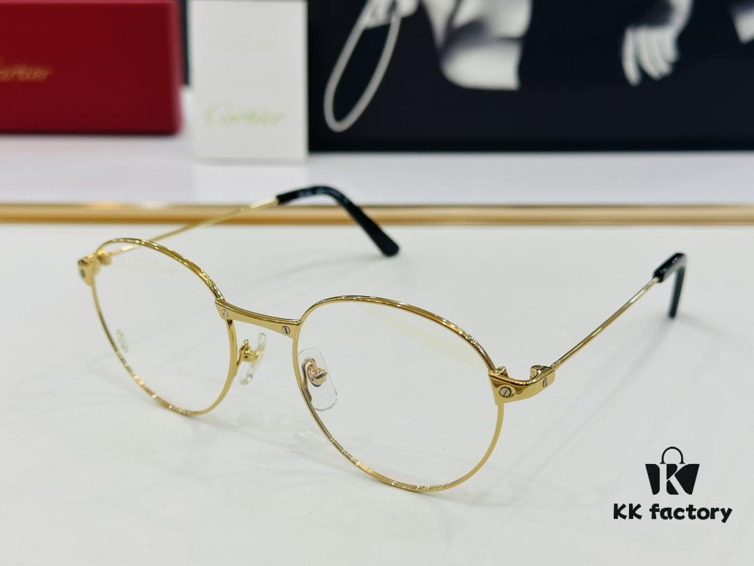 Cartier CT0405O Size 52□19-145 Men's Sunglasses – Universal Fit, Comfortable Wear, Suitable for All Face Shapes, Can Be Fitted with Prescription Lenses