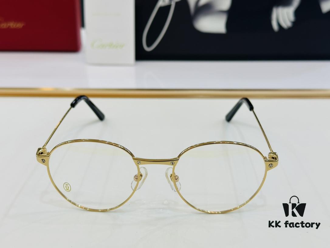 Cartier CT0405O Size 52□19-145 Men's Sunglasses – Universal Fit, Comfortable Wear, Suitable for All Face Shapes, Can Be Fitted with Prescription Lenses