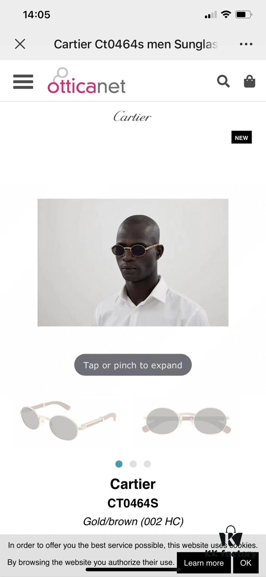 Cartier 2024 New Retro Wood-Grain Pattern Round Frame Sunglasses, Stylish UV-Protective Unisex Sun Glasses CT0464S