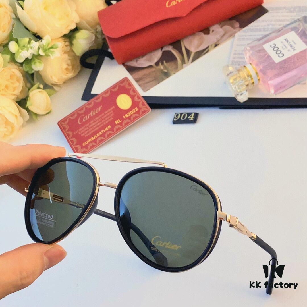 Cartier New Fashion Sunglasses, Stylish Unisex UV Protection Sun Glasses, Cool Aviator Shades