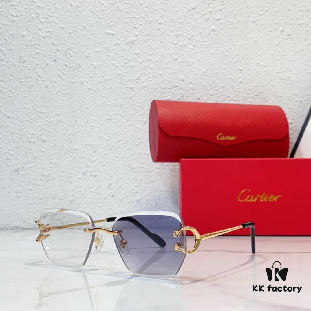 Cartier CT0433S Sunglasses, Size 145, Gradient 140, Photochromic 170