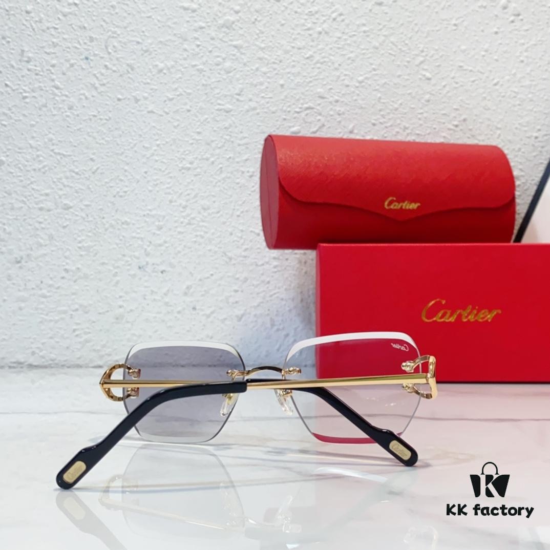 Cartier CT0433S Sunglasses, Size 145, Gradient 140, Photochromic 170