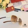 Cartier New 2024 Luxury Sunglasses Fashion Versatile Cat-Eye UV Protection Shades