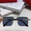 Cartier 2024 New Arrival Metal Square-Frame Sunglasses, Fashionable Unisex UV-Protective Oversized Sun Glasses for Men and Women