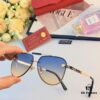 Cartier Fashionable European and American Double-Bridge Sunglasses for Men, UV Protection Sunshade Glasses for Outdoor Use, Unisex Business Aviator Sunglasses