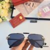 Cartier Fashionable European and American Double-Bridge Sunglasses for Men, UV Protection Sunshade Glasses for Outdoor Use, Unisex Business Aviator Sunglasses
