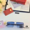 Cartier Retro Metal Double-Bridge Men's Sunglasses for Driving Square Frame Sun Glasses