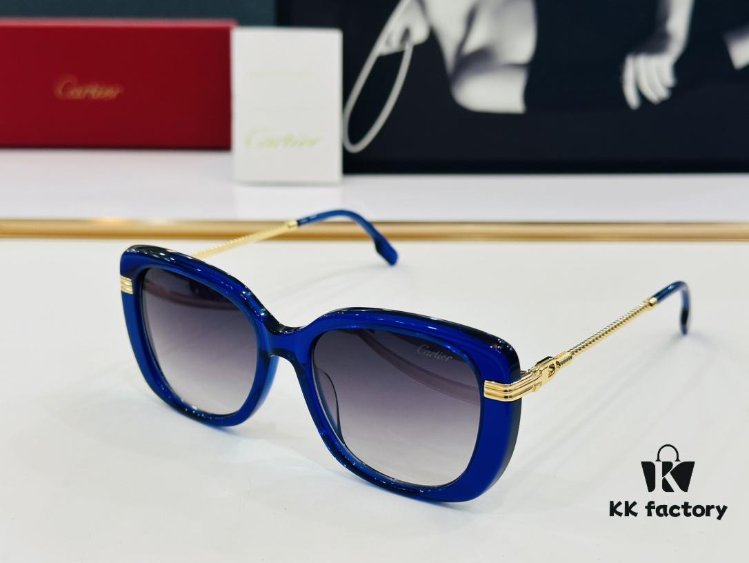 Cartier CT0377 Size: 53□19-145 Universal Frame Shape, Simple and Elegant, Fashionable and Casual Sunglasses