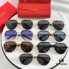 Cartier CT0195S High-Quality Men's and Women's Classic Aviator Sunglasses with Pioneering Logo Detail on Lenses and Screws