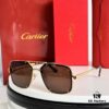 Cartier CT0194S High-Quality Sunglasses with Signature One-Screw Temple Design, Iconic Branding, Classic Unisex Square Frame