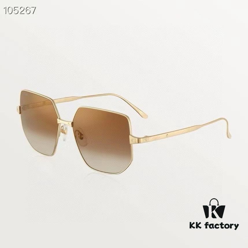 Cartier Original Official Version CT0327S Size 58-15-140 Unisex Sunglasses, Stylish and Comfortable, Suitable for All Face Shapes