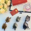 Cartier New Fashion Sunglasses Metal Oversized Frame Unisex Driving Glasses Trendy European and American Influencer Style Shades