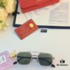 Cartier New Fashion Sunglasses Metal Oversized Frame Unisex Driving Glasses Trendy European and American Influencer Style Shades