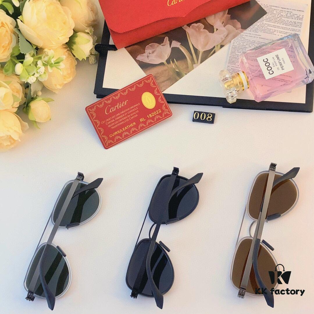 Cartier New Fashion Polarized Unisex Oversized Cat-eye Sunglasses UV Protection