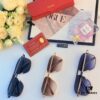 Cartier New Men's Metal Square-Framed Sunglasses, Fashionable and Casual Trendy Shades, Outdoor UV Protection Sun Glasses