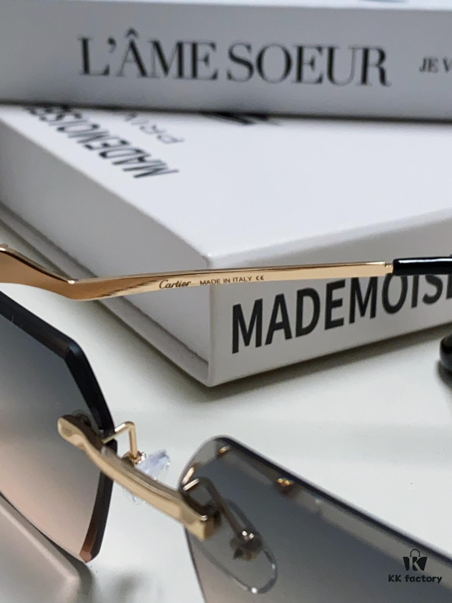 Cartier 2024 New Arrival Fashion Sunglasses for Women, Stylish Instagram-Worthy UV Protection Oversized Sun Glasses Slimming Design