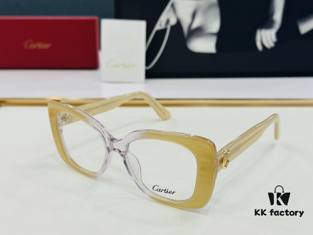 Cartier CT0438 Size 54 □ 20-145 Unisex Stylish Optical Frame Suitable for All Face Shapes, Can Be Fitted with Prescription Lenses