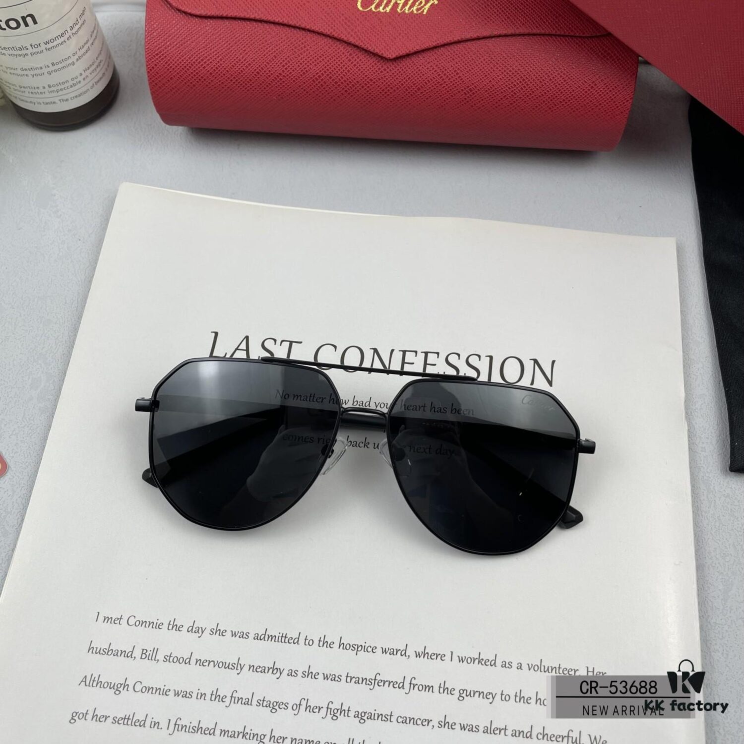 Cartier France - New Men's Polarized Sunglasses with Lightweight Metal Frame, Brand Luxury Unisex Design, Model 53688