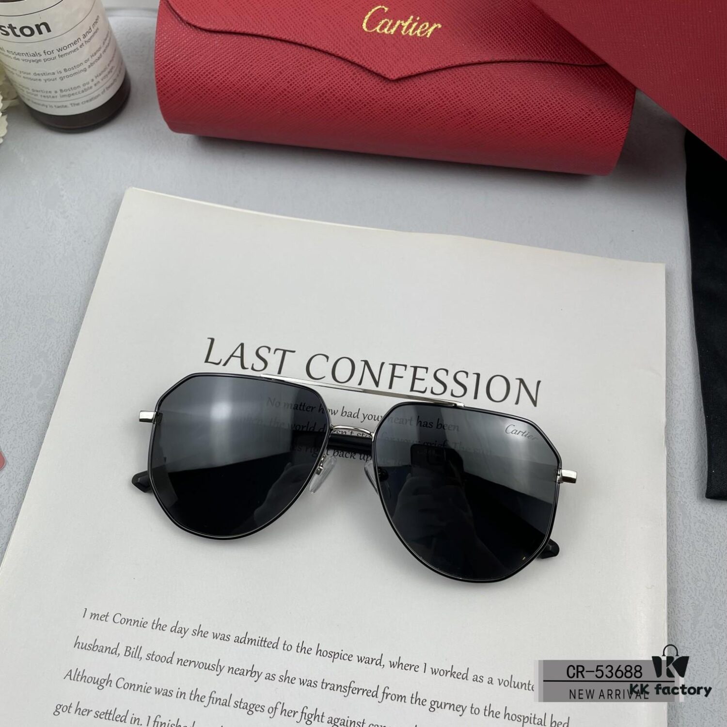 Cartier France - New Men's Polarized Sunglasses with Lightweight Metal Frame, Brand Luxury Unisex Design, Model 53688