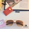 Cartier Vintage HD Men's Sunglasses Pilot Cat-Eye Sunglasses Wooden Temples UV400 Anti-Ultraviolet Sun Glasses for Men