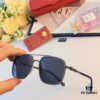 Cartier New Arrival Sunglasses, Trendy Metal Double-Bridge Oversized Fashion Sunglasses, Driving Eyewear Popular in Europe and America