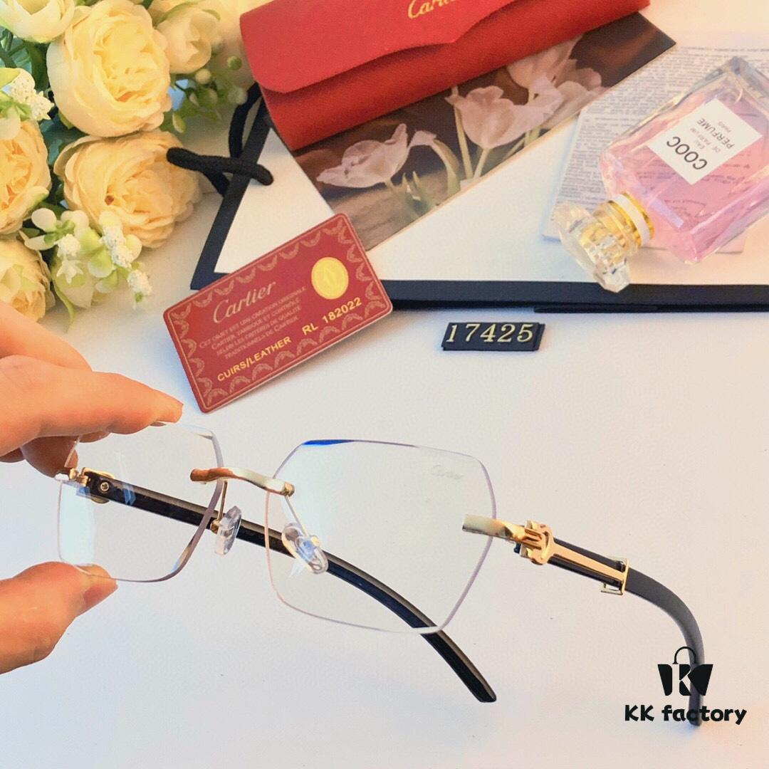 Cartier 2024 New Arrival Frameless Sunglasses, European and American Fashion Simple Style
