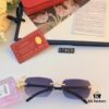 Cartier 2024 New Arrival Frameless Sunglasses, European and American Fashion Simple Style