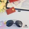 Cartier Men's New HD Polarized Sunglasses Pilot Metal Double-Bridge UV Protection Aviator Driving Glasses