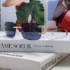 Cartier 2024 New Retro Wooden-Leg Inspired Sunglasses, Frameless Diamond-Paved Fashion Unisex Sun Glasses for Men and Women
