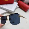 Cartier Unisex Square Sunglasses, New Lightweight Metal Sunglasses for Men and Women, Fashionable and Luxurious Driving Eyewear
