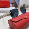 Cartier Unisex Square Sunglasses, New Lightweight Metal Sunglasses for Men and Women, Fashionable and Luxurious Driving Eyewear
