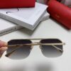 Cartier Unisex Square Sunglasses, Lightweight Metal Frame Luxury Sunglasses for Men and Women, Stylish and Elegant Driving Sun Glasses